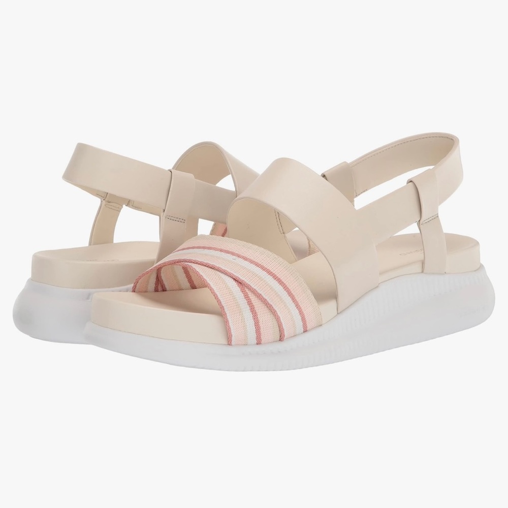 Zero Grand Cole Hahn Women’s Leather Slip-on SlingbackSandals.  Size 8